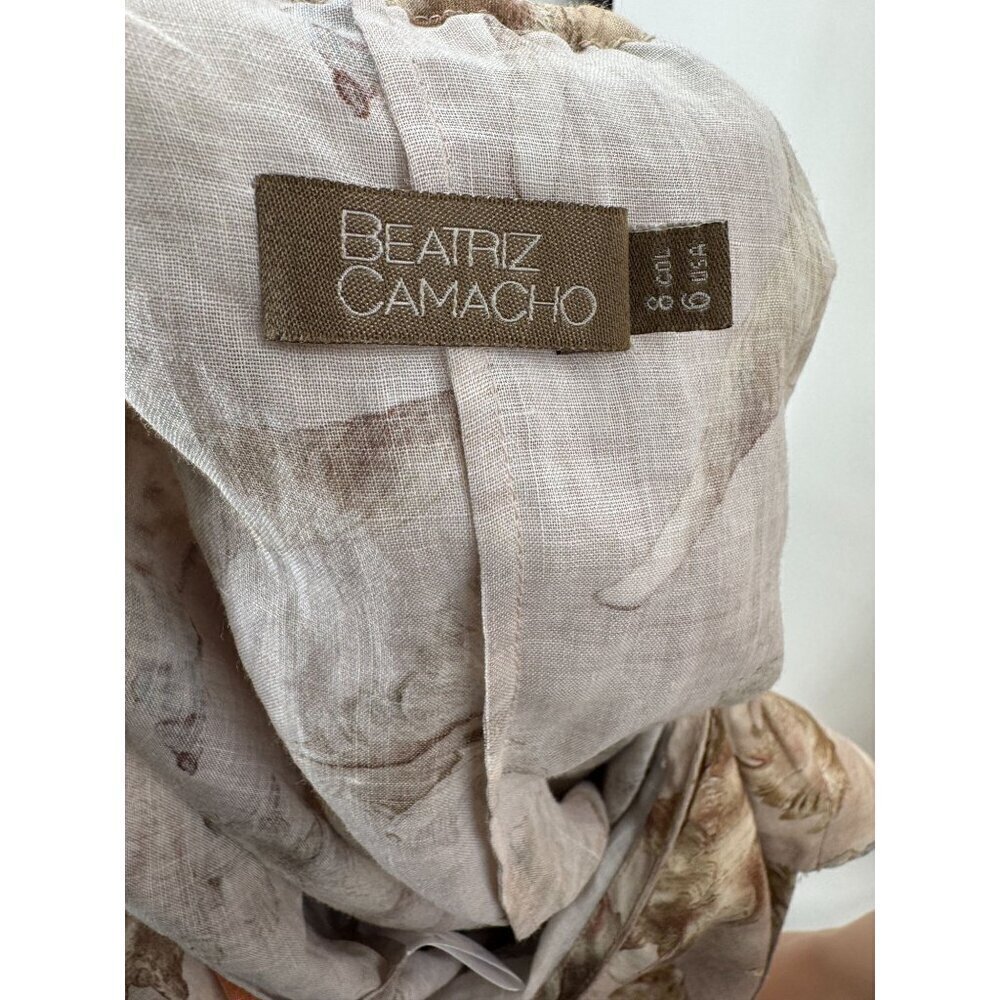 Beatriz Camacho Dress Maxi Open Back Seashell US6 - Picture 8 of 9